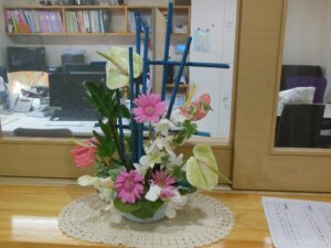 玄関の花2
