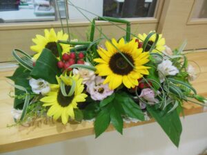 玄関の花